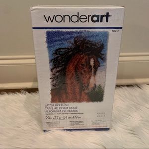 Wonderart Latch Hook Kit Wild Stallion New